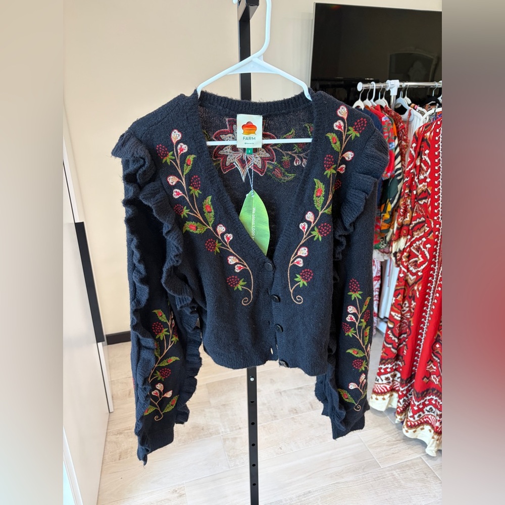 Farm Rio: Black Berry Embroidery Knit
Cardigan - Picture 10 of 12